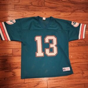 Miami Dolphins Dan Marino Mens Sz Large Football Jersey